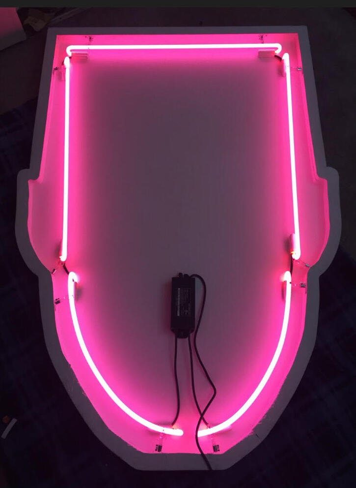 'Floating Head Number One' - Reverse Side View, 2018.