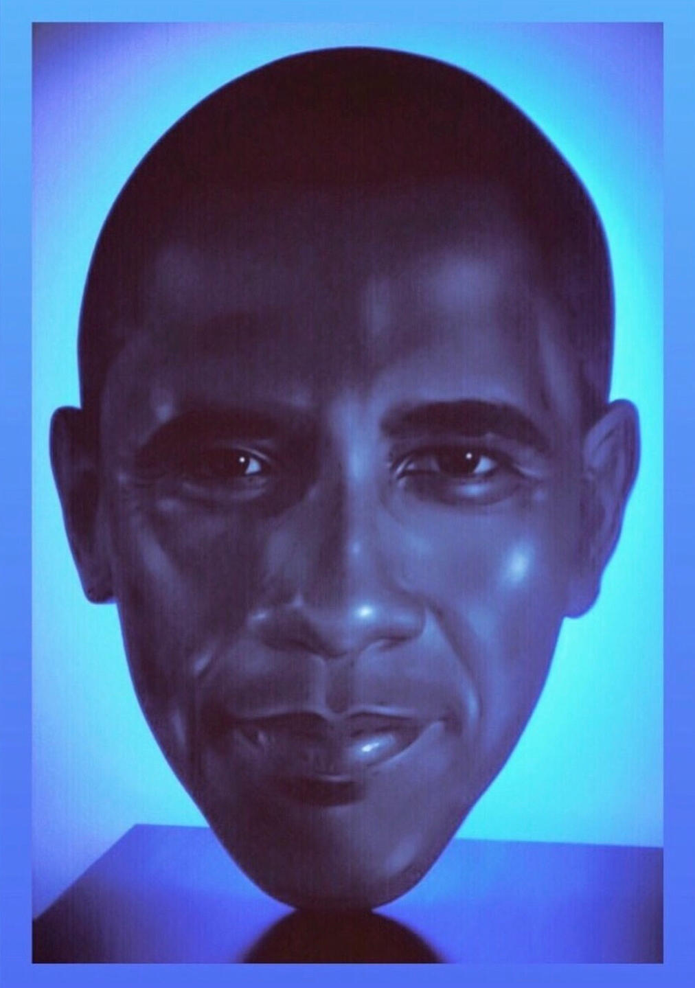 'Obama with Blue Neon', for Law Roach - Los Angeles, 2019.